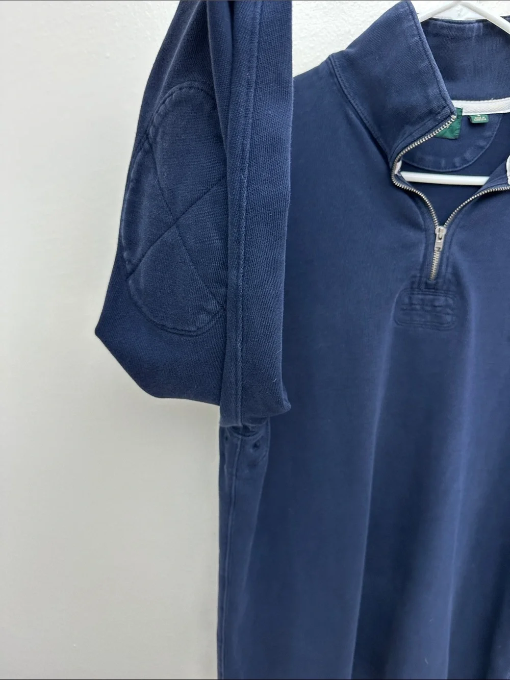 J. Crew Men's Navy Half-Zip Pullover Sweater